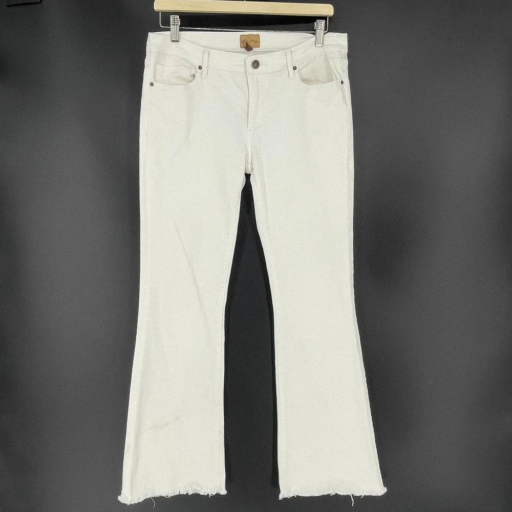 Driftwood Eva White Raw Hem Classic Fit Jeans Size 29